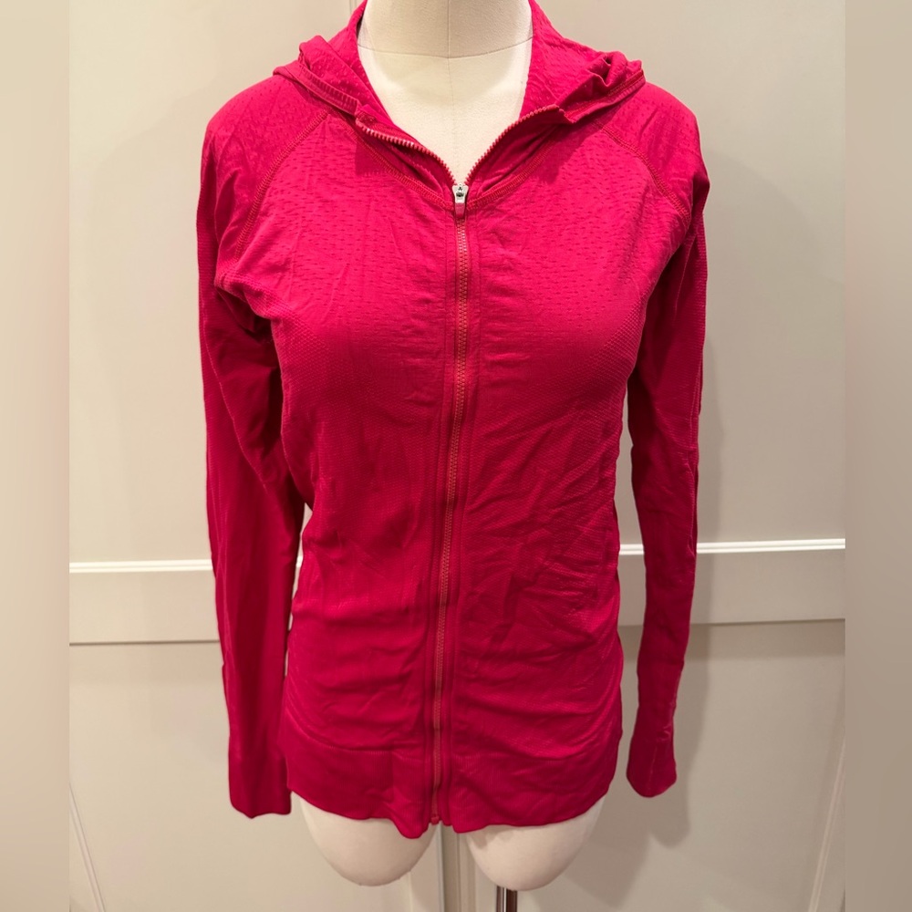 Nike pink fit dry zip Athletic Hoodie - Picture 1 of 5